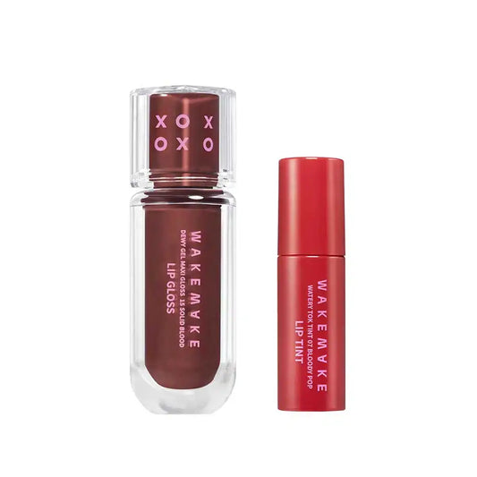 WAKEMAKE Dewy Gel Maxi Gloss-15 Solid Blood Set 3.8g
