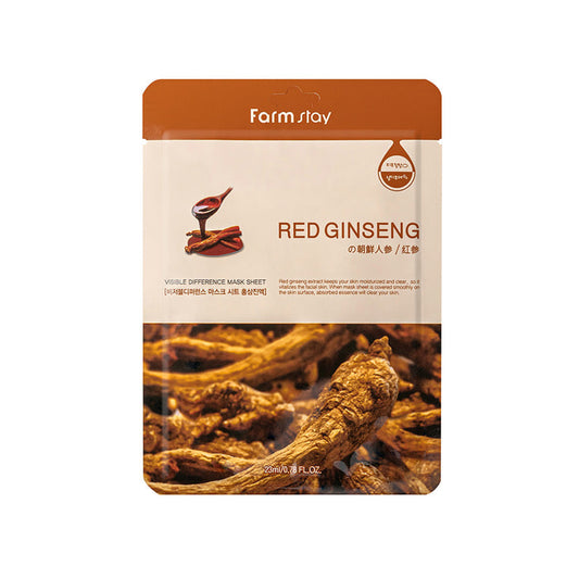 Red Ginseng Visible Difference Sheet Mask 10pk