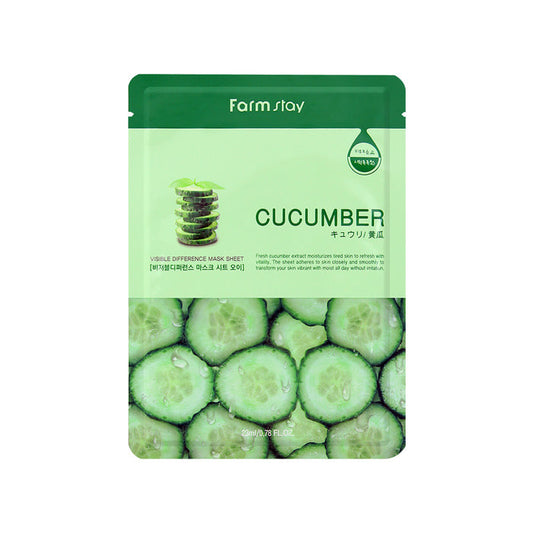 Cucumber Visible Difference Sheet Mask 10pk