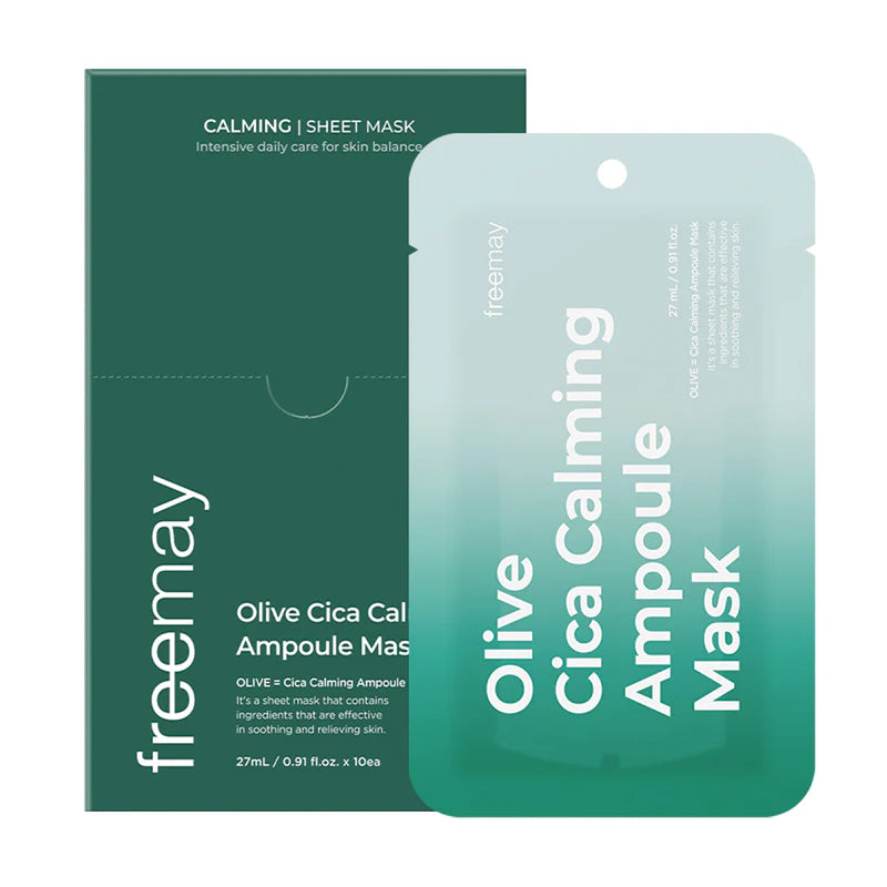 Olive Cica Calming Ampoule Mask 10pk