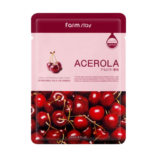 Farmstay Acerola Visible Difference Mask Sheet 10pk