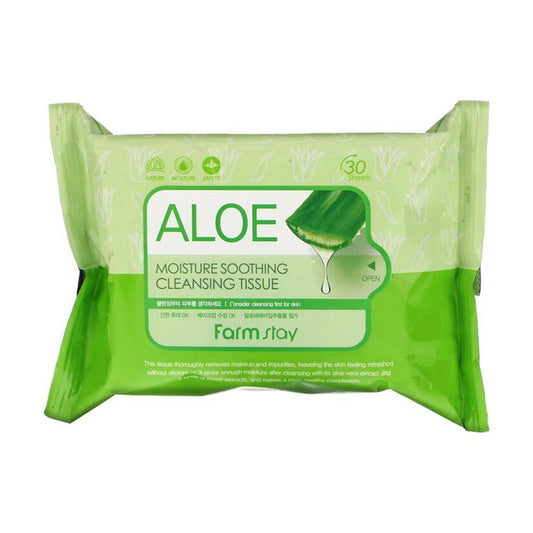 Farmstay Aloe Moisture Soothing Cleansing Tissue 30ea