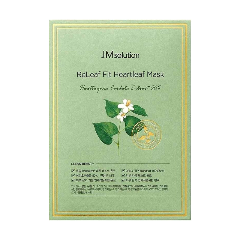 JMsolution ReLeaf Fit Heartleaf Mask 10pk