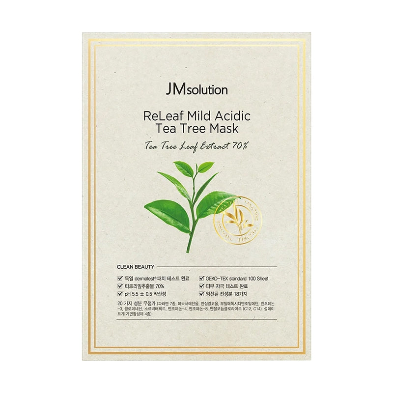 JMsolution ReLeaf Mild Acidic Tea Tree Mask 10pk