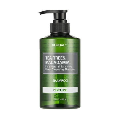 KUNDAL Tea Tree & Macadamia Deep Cleansing Shampoo-Baby Powder 500ml