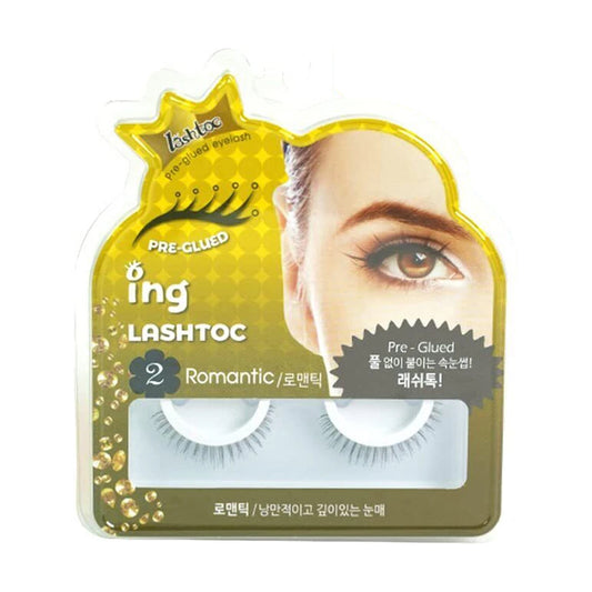 Lashtoc Pre-Glued False Eyelashes-2 Romantic 1pair