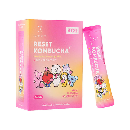 Reset Kombucha-Peach 10pk