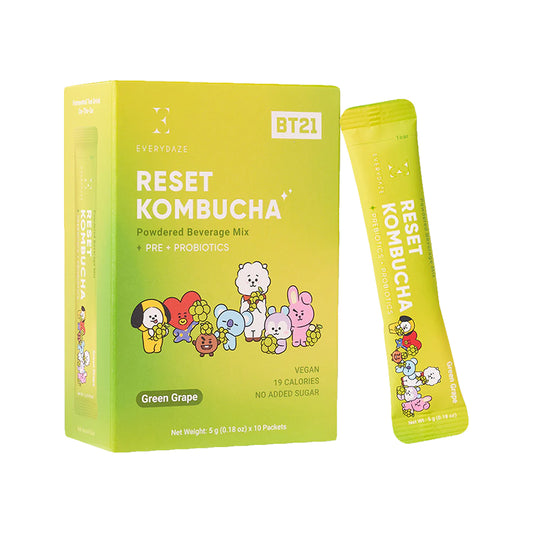 Reset Kombucha-Green Grape 10pk