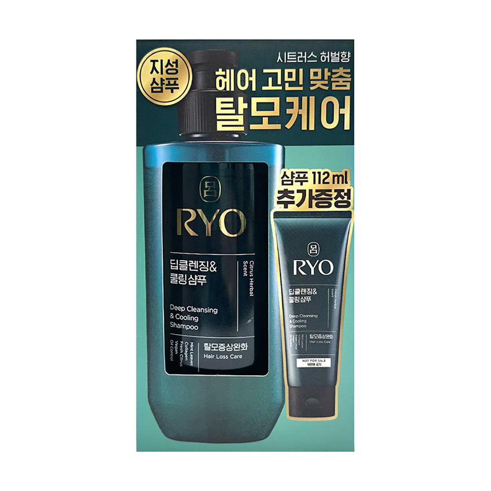 RYO Deep Cleansing & Cooling Shampoo Set 480ml + 112ml