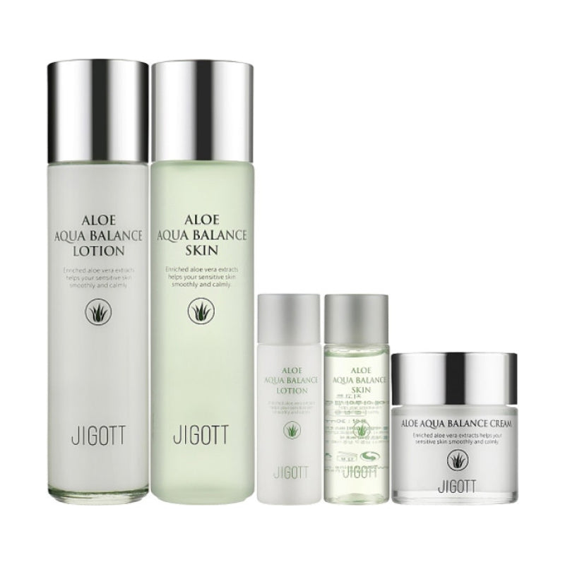 SKININE Jigott Aloe Aqua Balance Skin Care 3 Set