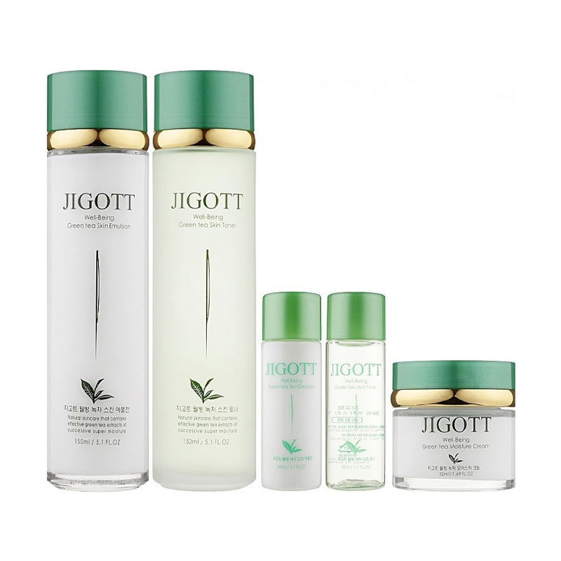 SKININE Jigott Well-Being Greentea Skin Care 3 Set