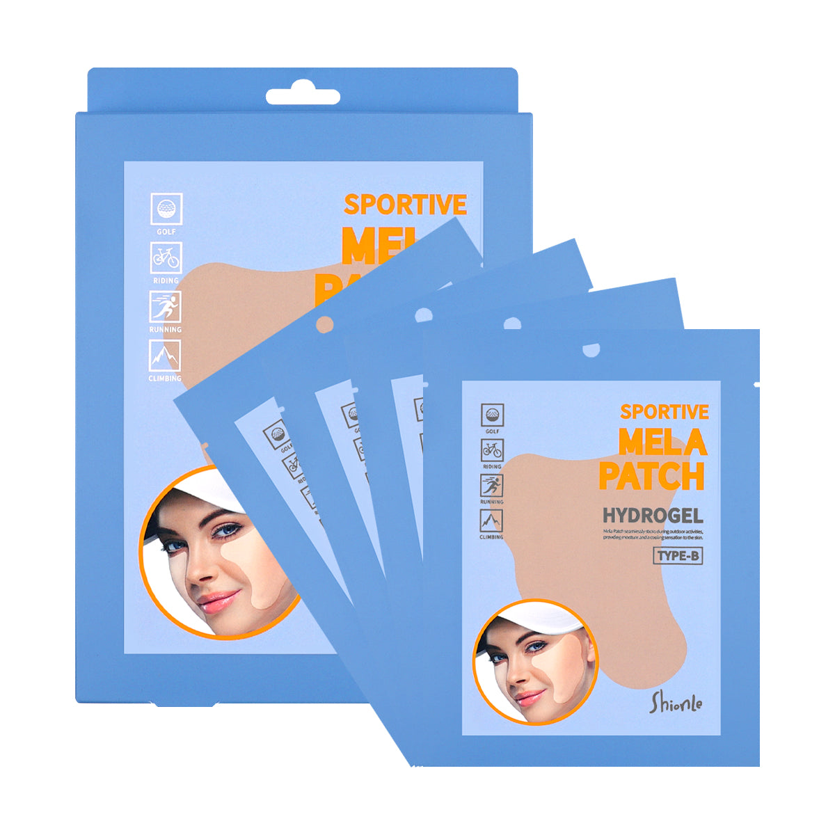 ShionLe Sportive Mela Patch Hydrogel Type-B 4pk