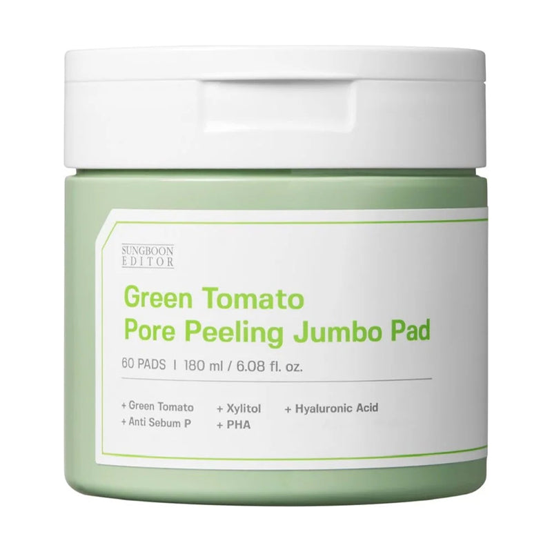 SUNGBOON EDITOR Green Tomato Pore Peeling Jumbo Pad 60ea