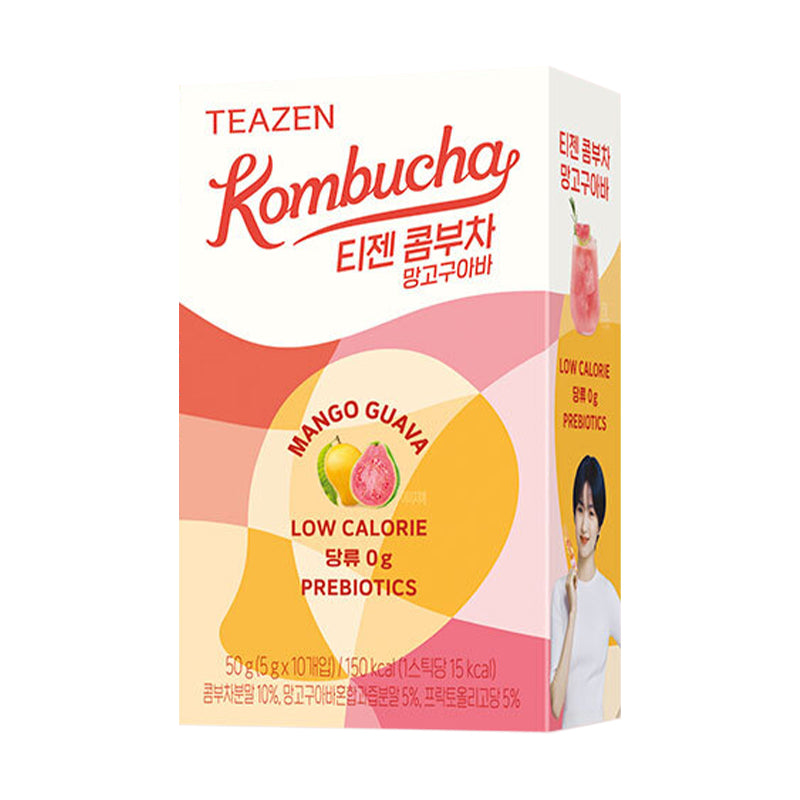 TEAZEN Kombucha Tea-Mango Guava 10pk