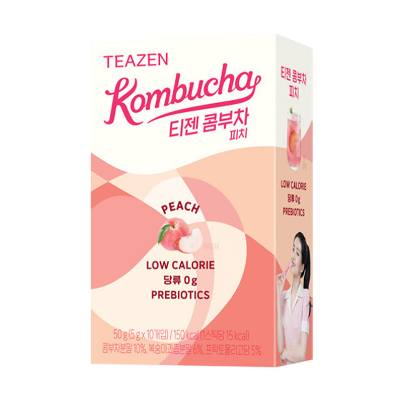 TEAZEN Kombucha Tea-Peach 10pk