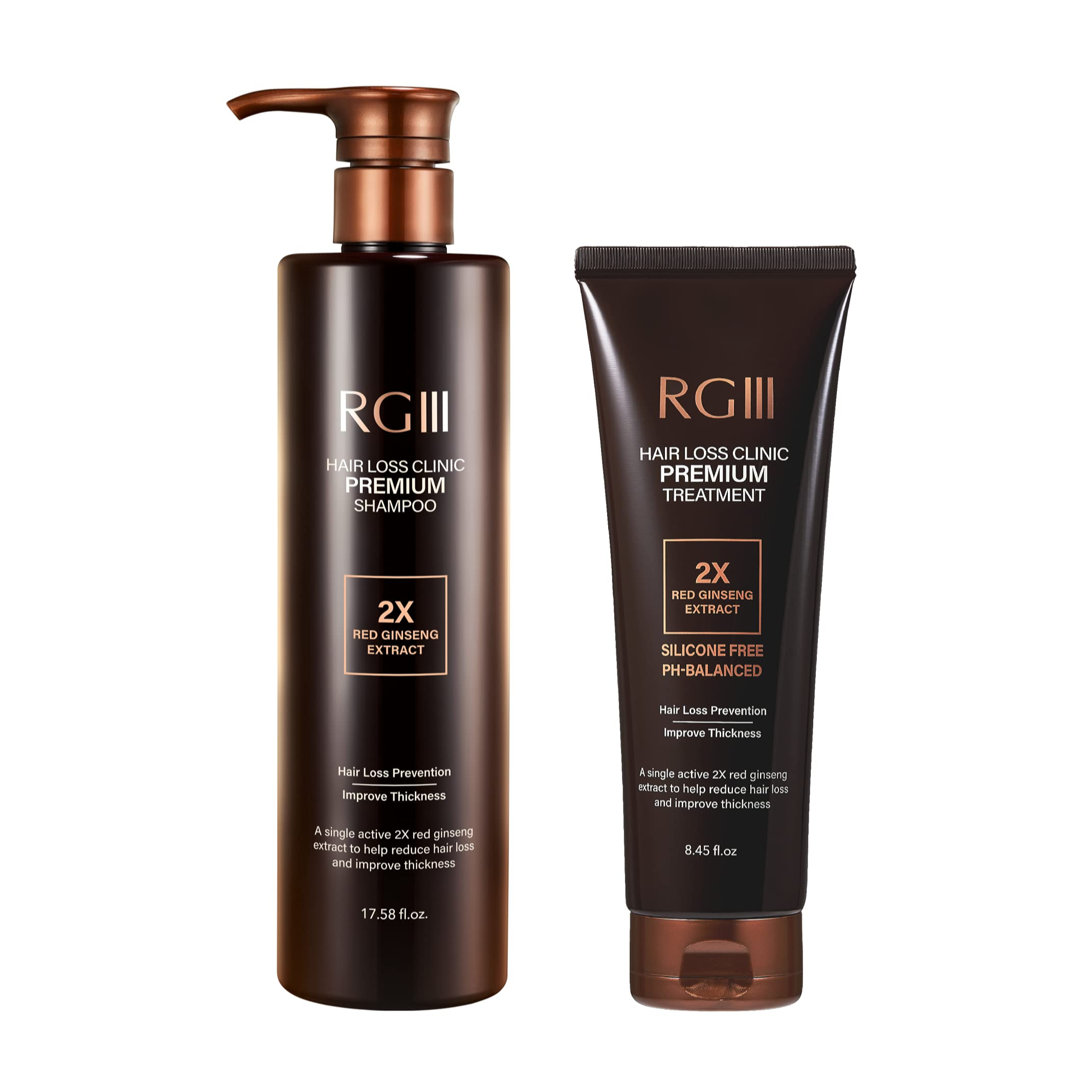 Rgiii RGIII Hair Loss Clinic Premium Shampoo & Treatment Set 520ml+250ml ...