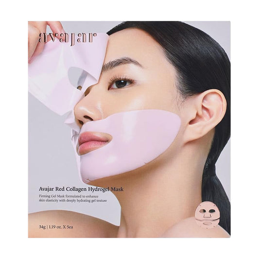 Red Collagen Hydrogel Mask 5pk