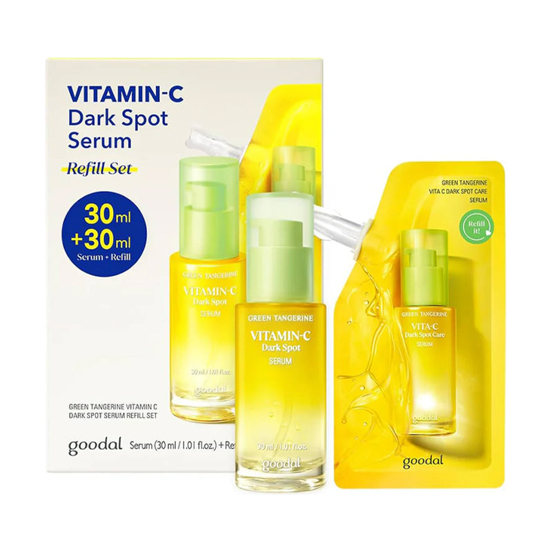 goodal Green Tangerine Vita C Dark Spot Care Serum Refill Set 30ml + 30ml