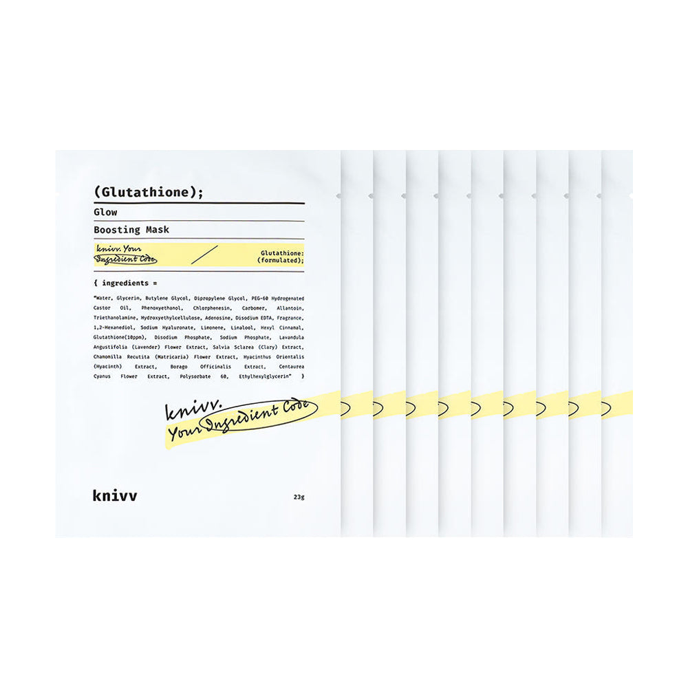 knivv Glutathione Glow Boosting Mask 10pk
