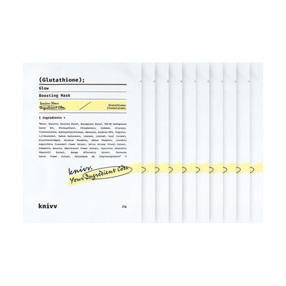 knivv Glutathione Glow Boosting Mask 10pk
