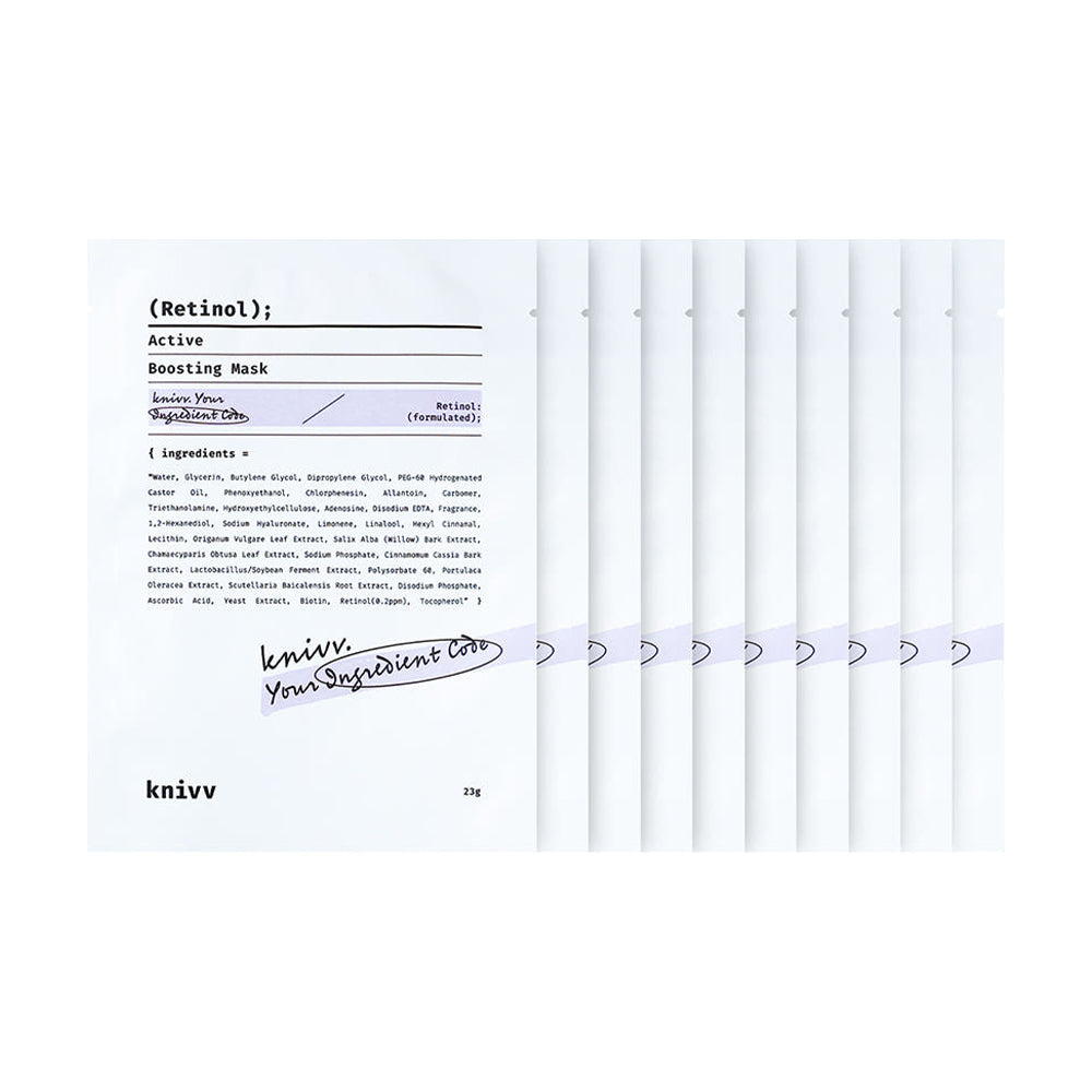 knivv Retinol Active Boosting Mask 10pk