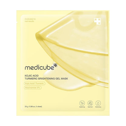medicube Kojic Acid Turmeric Brightening Gel Mask 4pk