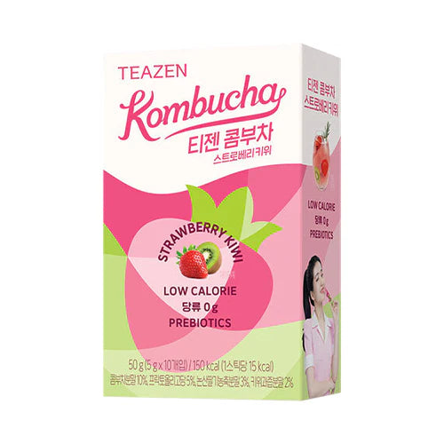 Kombucha Tea-Strawberry Kiwi 10pk