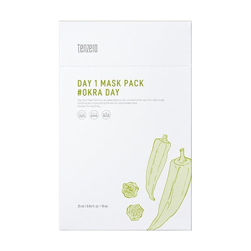 Day 1 Mask Pack #Okra Day 10pk